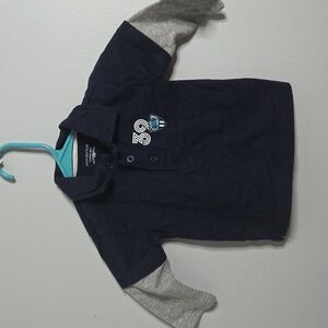 WonderKids Navy and Gray Polo with Patch